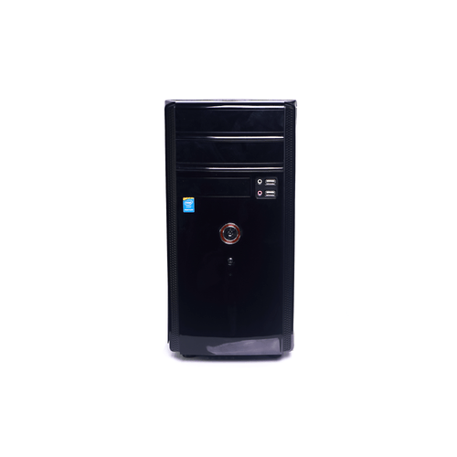 Case de computadora, marca Cesio, cuerpo de metal color negro