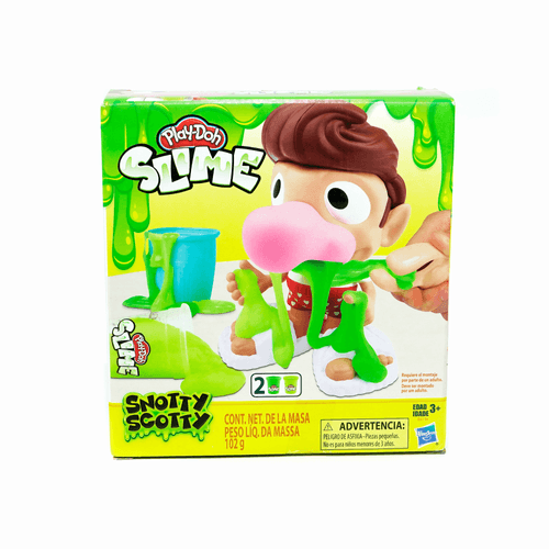 Play doh slime Snotty Scotty mocoso 2 envases + accesorios