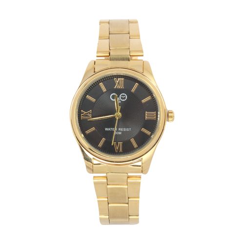 Reloj para dama C&O, analógico, corra ajustable de acero inoxidable, color dorado