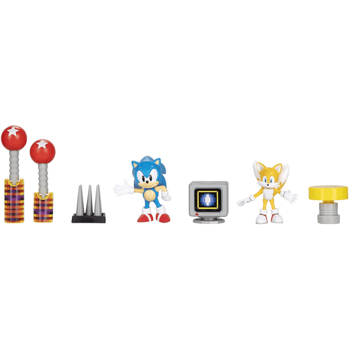 Sonic diorama figura de acción recrea el videojuego con Sonic JAKKS