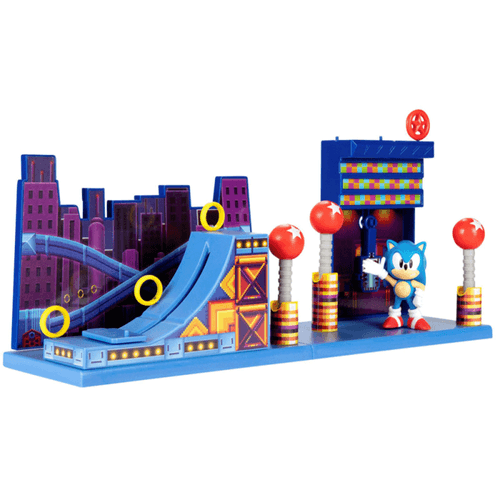 Sonic Set de juego studiopolis. Trae el video juego al mundo real y diviértete con Sonic JAKKS