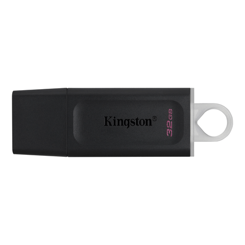 Pendrive, marca Kingston de 32 GB, puerto USB, compacto y confiable, compatible con CPU, laptops, tablets, Smart TV, color negro