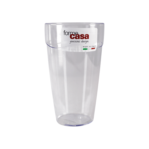 Vaso de 450 cc, 100% plástico inastillable, transparentes, diseño elegante