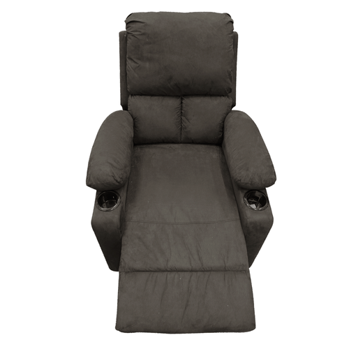 Silla moderna reclinable acolchada color negro