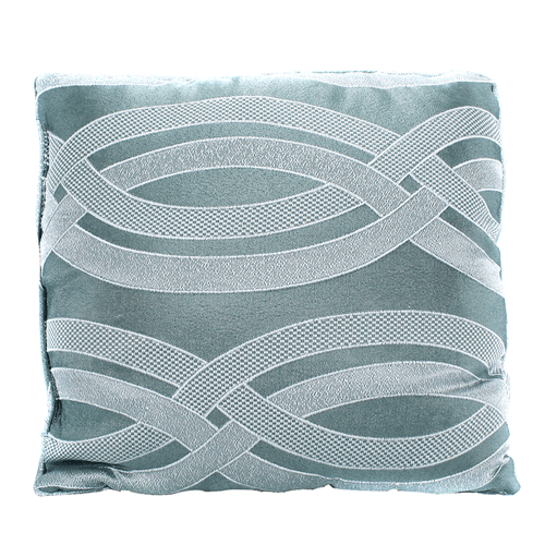 Almohadón decorativo para muebles, 100% poliéster suave color gris azulado