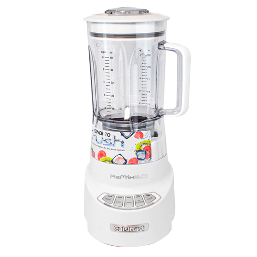 Licuadora Velocity, marca Cuisinart, jarra de plástico, 48 oz, 550W, con indicadores LED, blanca