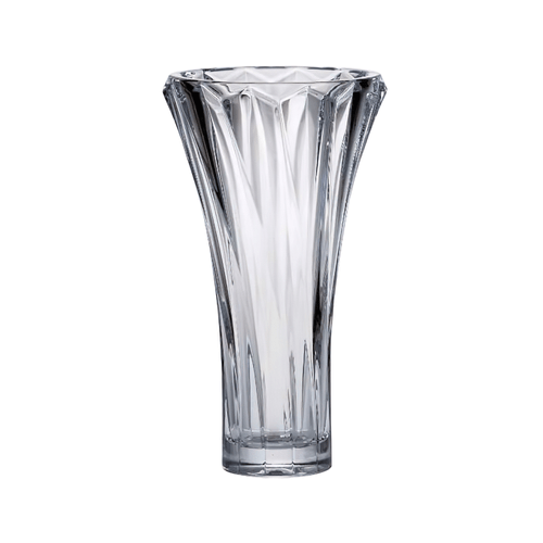 Florero decorativo, marca Life Art, 100% vidrio Crystalite Bohemia de 28 cm, transparente