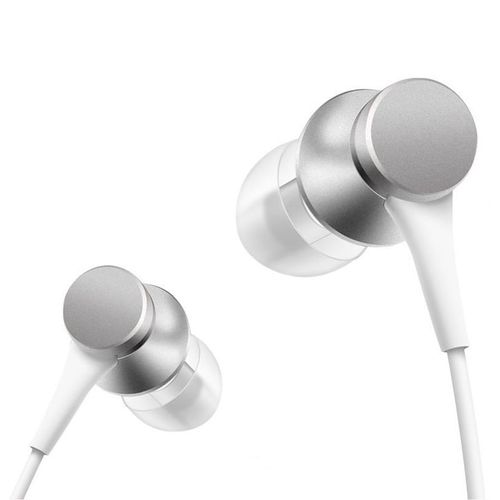 Audífonos con micrófonos Xiaomi. Auriculares color plateado Mi In-Ear Headphones Basic