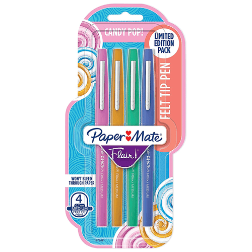 Marcadores Candy Pop, marca Paper-Mate, set de 4 colores pasteles, secado rápido a base de agua