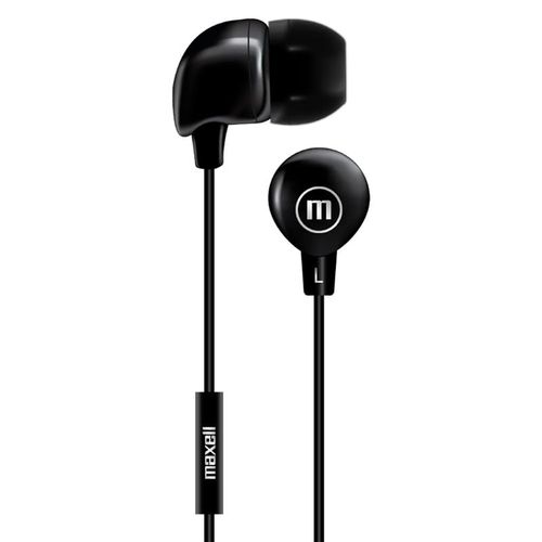 Audífonos Maxell in-Bax Earphones, auricular estéreo, con cable 3.5 mm, color negro