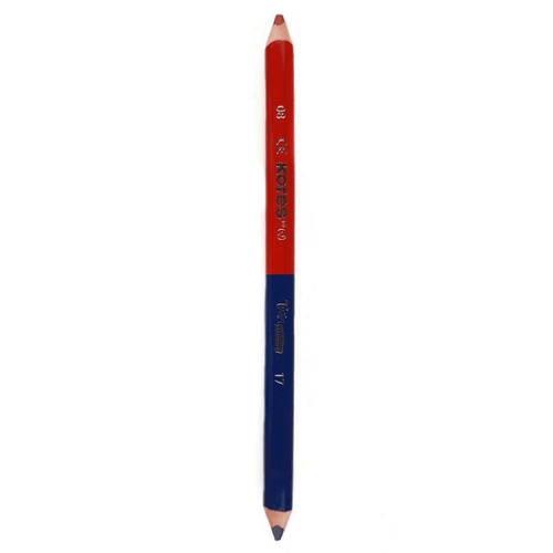Colores Kores Twin, set de 12 lápices bicolor, azul/rojo para dibujo