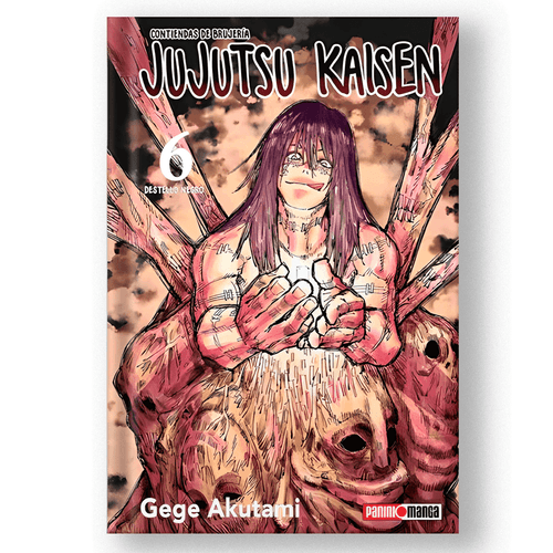Manga Jujutsu kaisen tomo 6, editorial panini, de Aege Akutami, tapa blanda