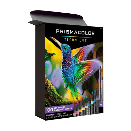 Marcadores doble punta marca Prismacolor, set de 10 colores brillantes