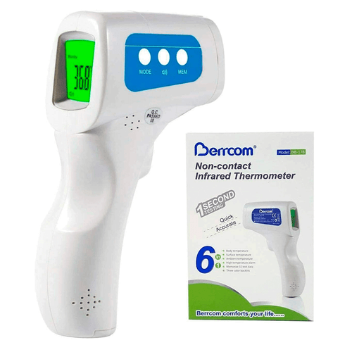 Termómetro digital Berrcom, para frente, termómetro infrarrojo de control de fiebre