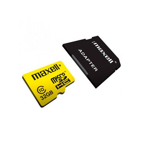 Tarjeta de memoria microSD Maxell, SDHC, con adaptador SD, 32GB, compatible con Mac y PC