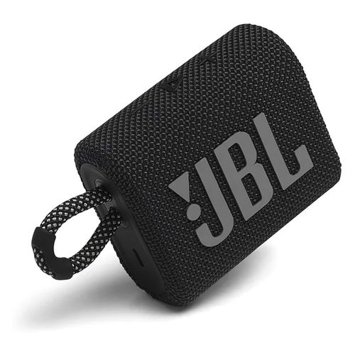 Corneta portátil, Go 3, marca JBL, altavoz con Bluetotth, modelo a prueba de agua y polvo, negra