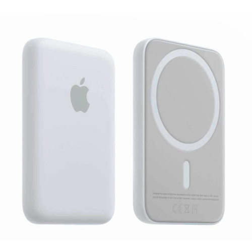 Bateria externa magnetica marca Apple para Iphone, color blanco