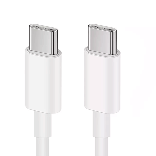 Cable USB para android, conectividad Tipo C, color blanco.