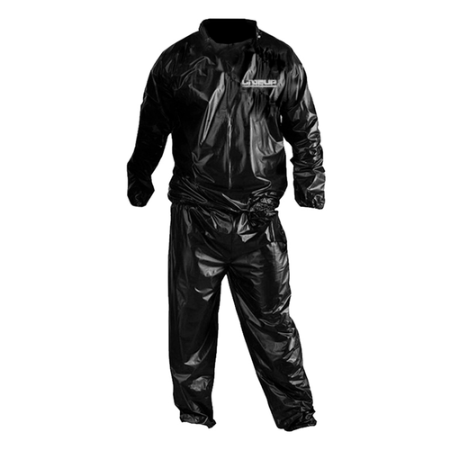 Traje Sauna Suit Sport de Live UP, color negro, 100% PVC, para caballero