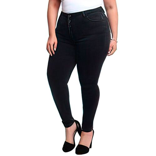 Jeans Marca Most Wanted para damas, pantalon esbelto modelo SKINNY . Color negro, TALLA 19