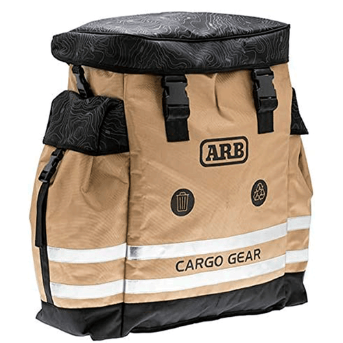 Bolsa para basura marca ARB, 5 rueda, beige, tejido Oxford, 60 litros