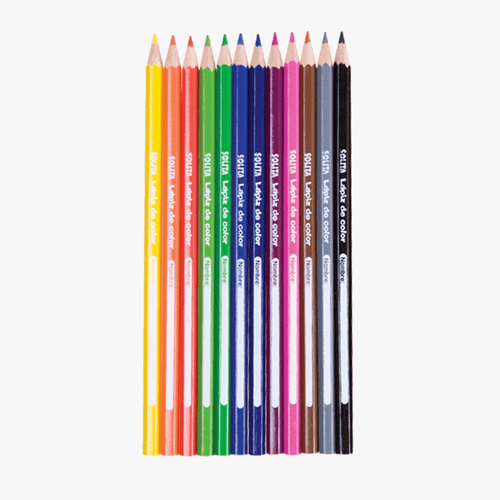 Lápices de colores Tita, marca Solita, set de 12 lápices ergonomicos, pigmentos sin agentes toxicos, colores brillantes
