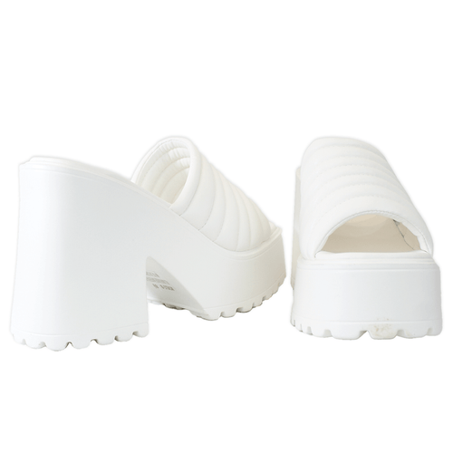 Sandalias de tacon grueso con plataforma, colección KAYLEEN, semi cuero, modelo ergonomico, nuevo