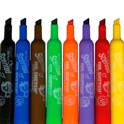 Set de 12 marcadores permannetes marca Crisvi, punta gruesa. colores varios