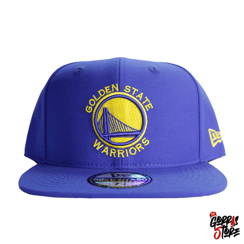 Fifty gorra plana new era bordada Golden State Warriors NBA extrema es ajustable en color azul