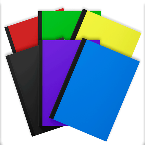 Cuaderno libreta marca Bazic una línea 100 Hojas colores variados para apuntes y tareas