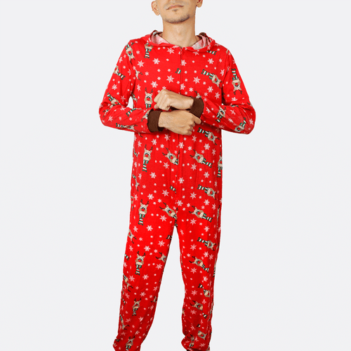 Pijama completa navideña marca Mirá Christmas, 100% algodón suave, para caballero