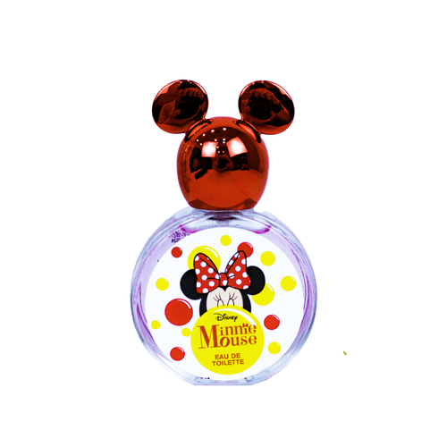 Perfume para niña, Minnie Mouse, Disney, envase de vidrio, 100 ml, aroma acaramelado