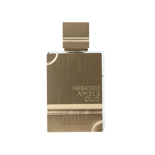 Perfume de caballero Amber Oud Gold, Al Haramain Since 1970, envase de vidrio, 100 ml, aroma ámbar vainilla