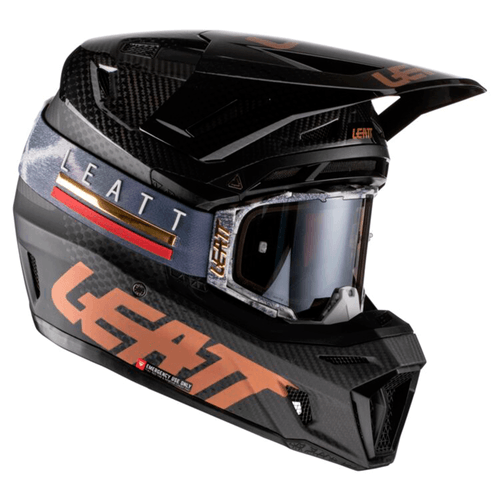 Casco de moto Leatt, modelo 3.5-V22, estilo urbano para motocross, turbinas 360° anti golpes