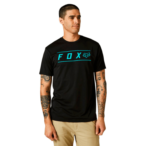 Camiseta manga corta, técnica pinnaclee, de caballero, marca Fox, estilo casual, 85% algodón