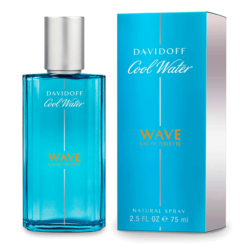 Perfume Cool Water Wave, marca	Zino Davidoff de 125 mililitros, aroma acuático