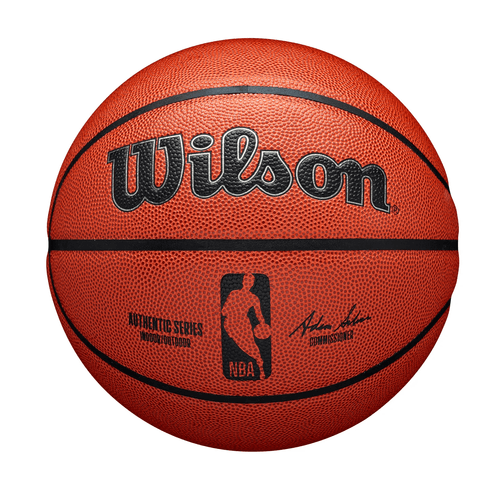 Pelota de baloncesto Wilson Authentic Indoor/Outdoor, balón de 7 pulgadas, construcción de Ever Bounce y cubierta Pure Fell, resistente y suave