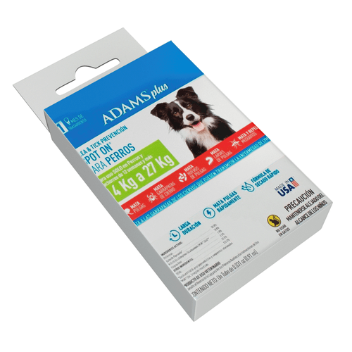 Medicina antipulgas para perros, marca Adams Plus, con máxima protección