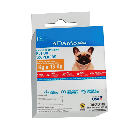Medicina Anti pulgas Para Perros Marca Adams Plus con Máxima protección