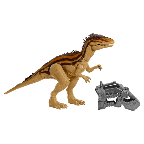 Juguete articulado de Mega Destroyers Carcharodonto-Saurus carnivoro, Jurassic World, marca Mattel