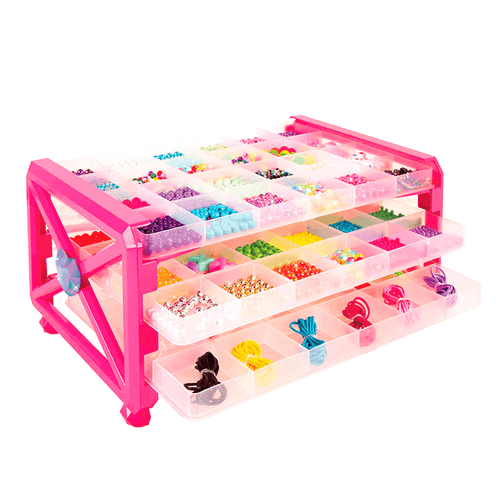 Set de juego Make It Real, juguete con  2600 cuencas de regalo para hacer pulsera, accesorios de moda para niñas