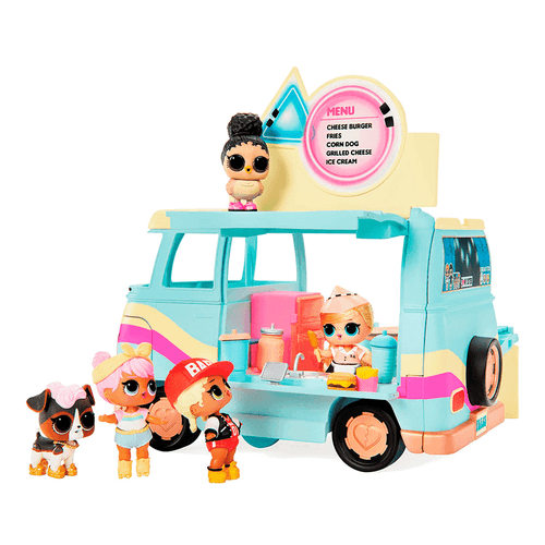 Camper de juguete Grill & Groove, L.O.L Surprise 5 en 1, totalmente equipado con múltiples sorpresas, carro multicolor de plástico