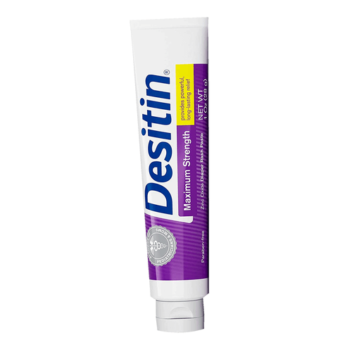 Crema para la dermatitis del pañal, Desitin, de fortalecimiento máximo, reduce el enrojecimiento de la piel y la inflamación