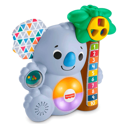 Koala interactivo Linkimals Counting marca Fisher Price, juguete de aprendizaje con música y luces para bebes