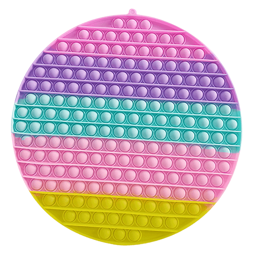 Pop It, juguete antiestrés de círculo, silicona flexible, burbujas para explotar que alivian el estrés y la ansiedad en adultos y niños