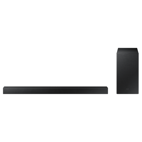 Barra de sonido Samsung, modelo HW-A450 de 2.1 canales, con Bluetooth, sonido nítido y fuerte, 300 w, color negra