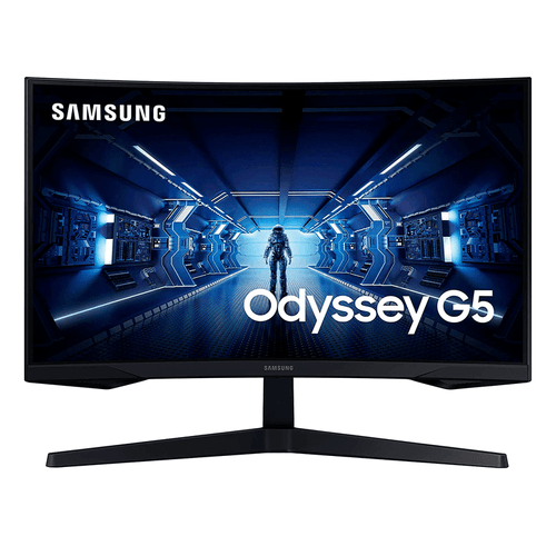Monitor LED de 27 pulgadas, Samsung, modelo G5 Odyssey curvo, con pantalla de 1000R y FreSync Premium, color negro