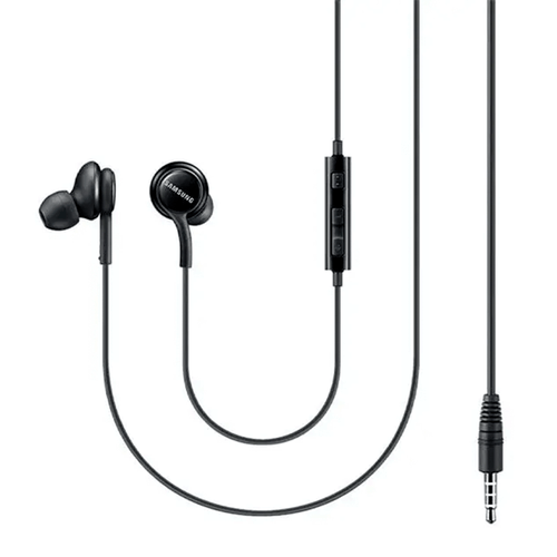 Audífonos con micrófonos Samsung, modelo EO-IA500. Auriculares color negro Mi In-Ear, Android, iOs y Mi