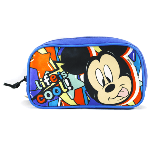 Cartuchera escolar de Mickey Mouse Happy, marca Disney, para niños