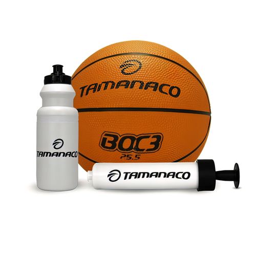 Combo accion balon basket marca Tamanaco, Nº 5, naranja